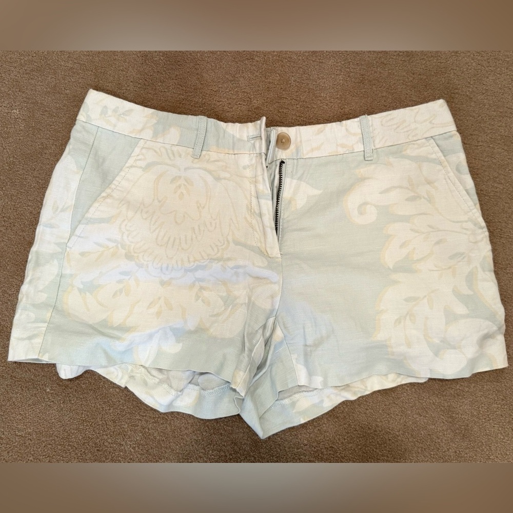 GAP Light Blue and Cream Women Shorts